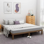 Cadre de lit plateforme Queen en bois, aucun sommier tapissier requis, support de lattes robuste