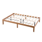 Cadre de lit plateforme Queen en bois, aucun sommier tapissier requis, support de lattes robuste